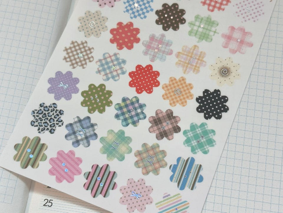 [Happiest Fluffy Shop] Deco Sparkling Deco Sticker Sheet