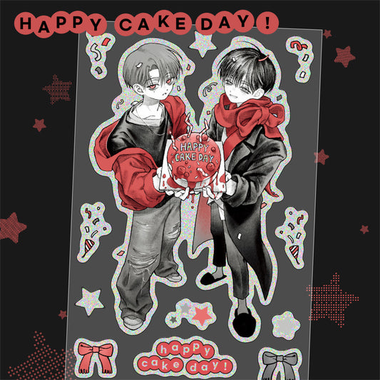 [Gyeol] Happy Cake Day Hologram Sticker Sheet