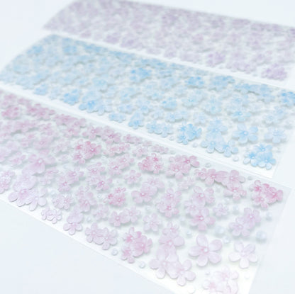 borahstudio Pastel Mini Flowers In Bloom - Forget Me Not Collection