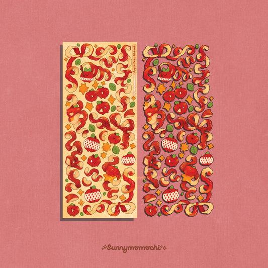 [Sunnymomochi] Apple Peel Deco Sticker Sheet