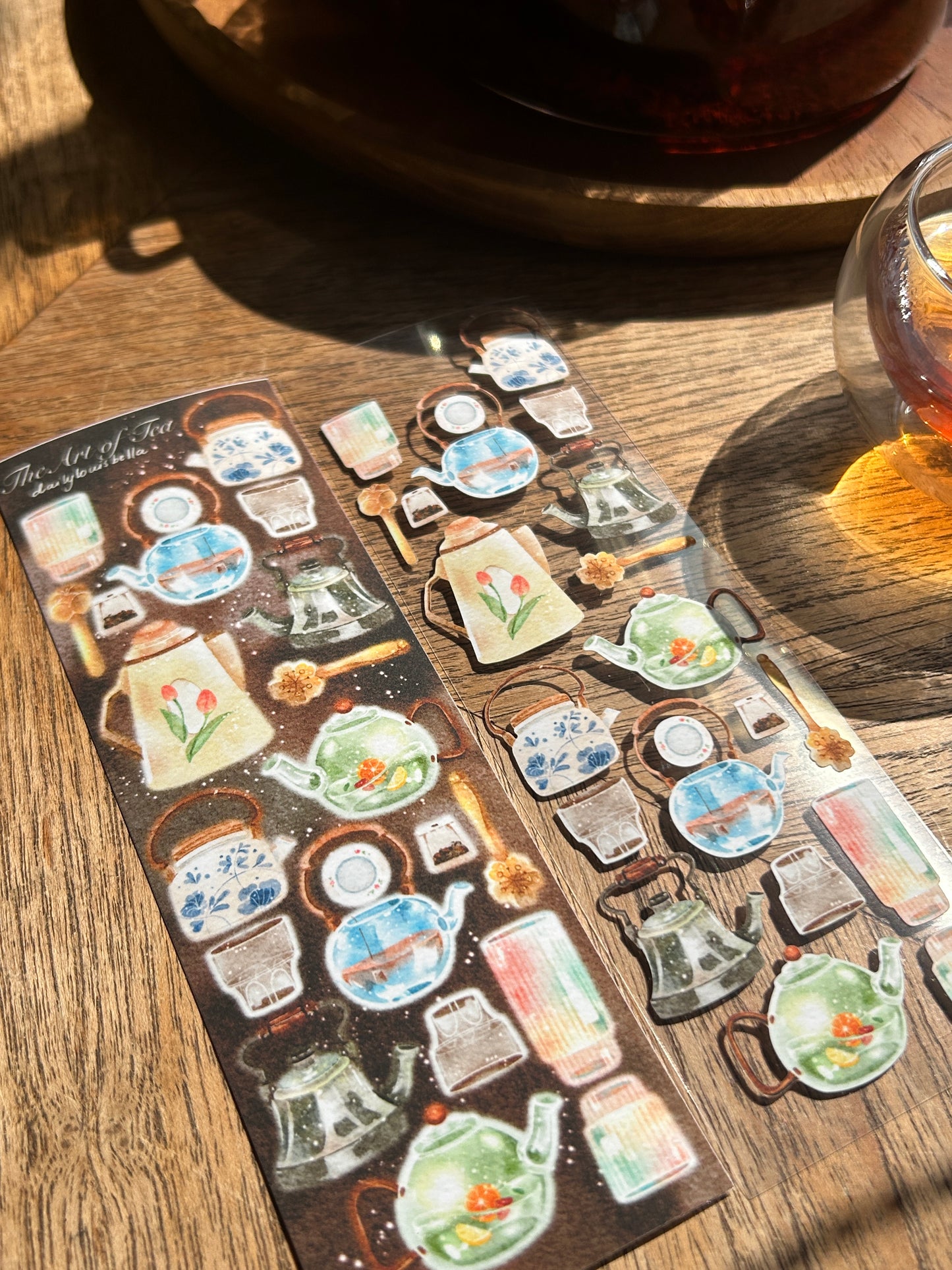 [Dailylouisbella] Art of Tea Deco Sticker (Velvet Matte)