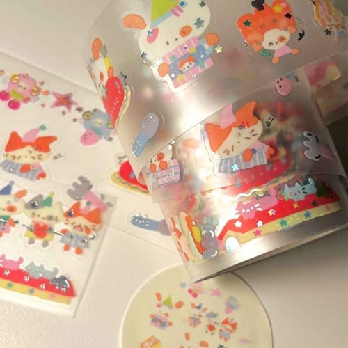 [Berddi] Eat Well, Sleep Well Kiss Cut Washi Tape