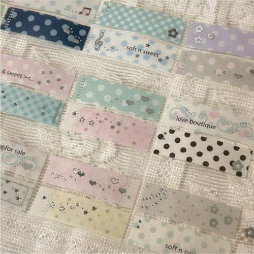 [waytoofetch] Soft & Sweet Block Kiss Cut Tape (3 Options)