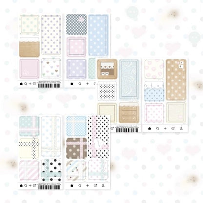 [waytoofetch] Square Memo Sticker Set (3 Options)