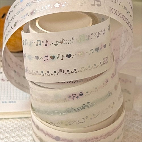 [waytoofetch] Hologram Line Kiss Cut Tape (V.1-3)