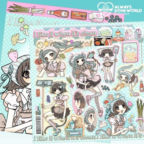 [Domi World] Cleaning Duty Sticker Sheet