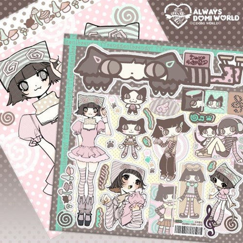 [Domi World] Big Eyed Kitty Sticker Sheet