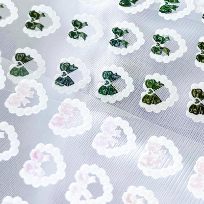 [borahstudio] Pearly Hearts Deco Sticker Sheet