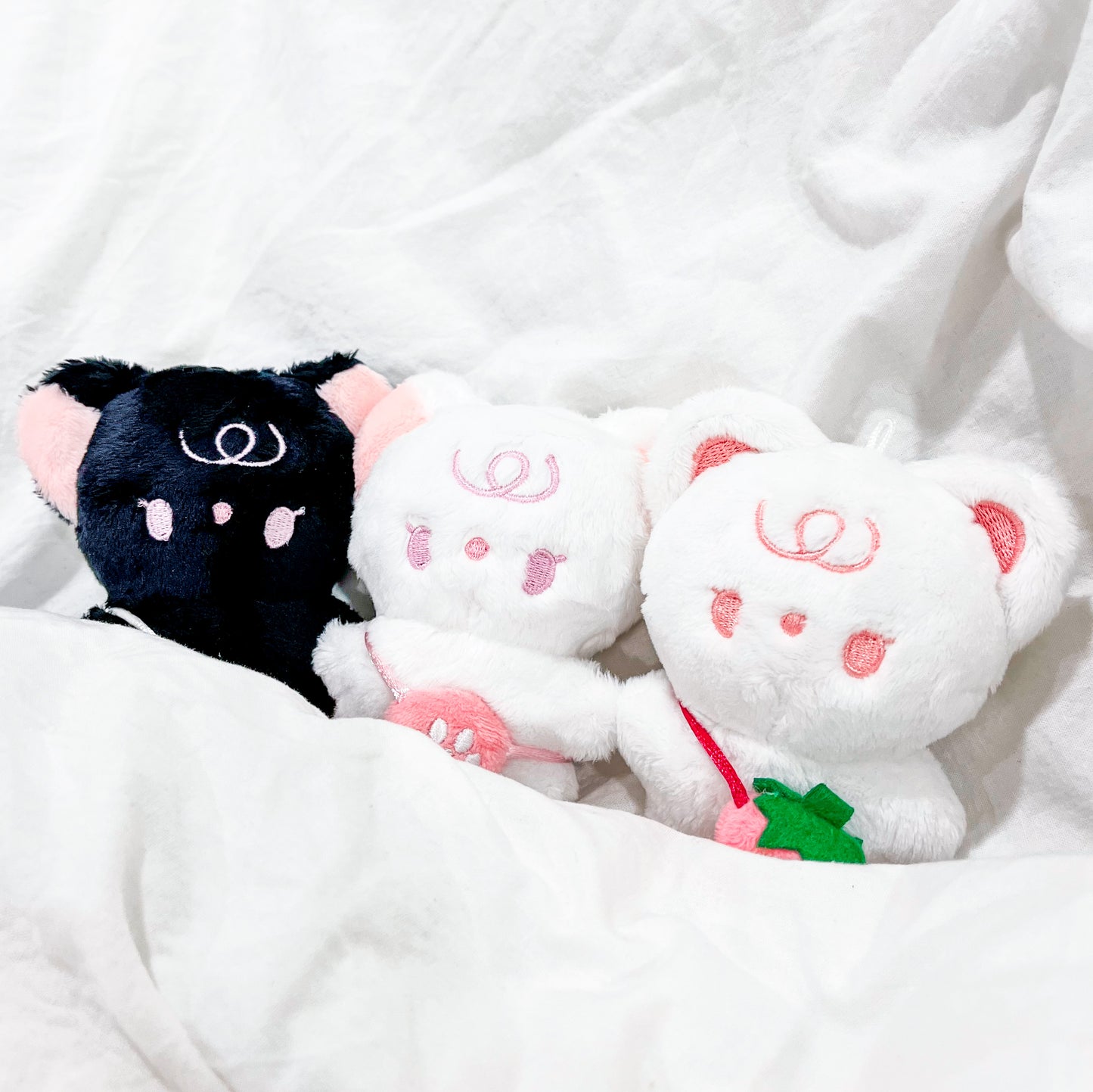 [borahstudio] Midnight & Melody 10cm Cat Plushie + Paw Print Bag