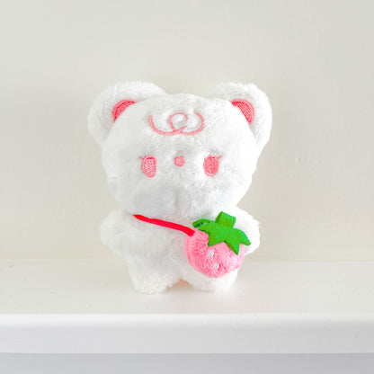 [borahstudio] Honey 10cm Plushie + Strawberry Bag