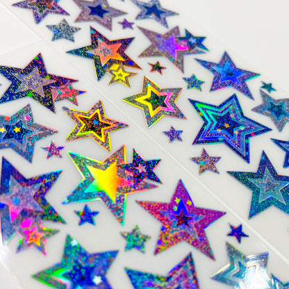 [borahstudio] Denim Stars Deco Sticker (Metallic)