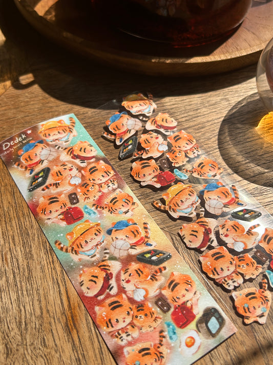 [Dailylouisbella] Dedek Tiger Deco Sticker (Velvet Matte)