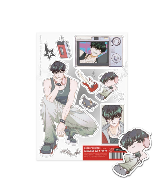 [Doci of Dreams] Gaze on Him! Girl Character Sticker Sheet