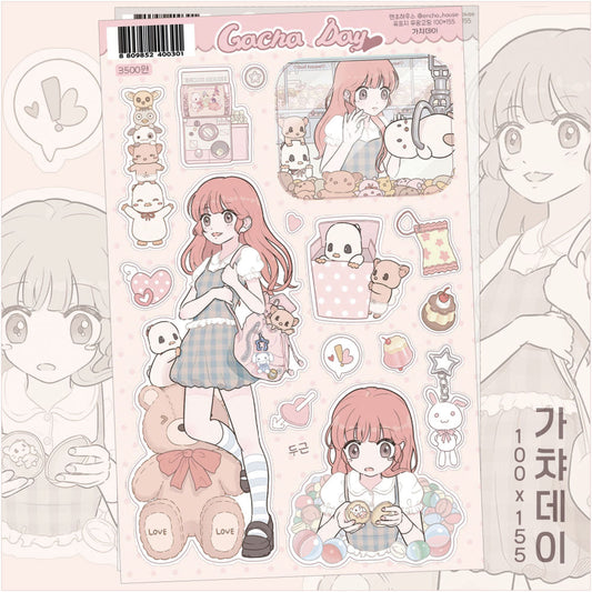 [Encho House] Gacha Day Sticker Sheet