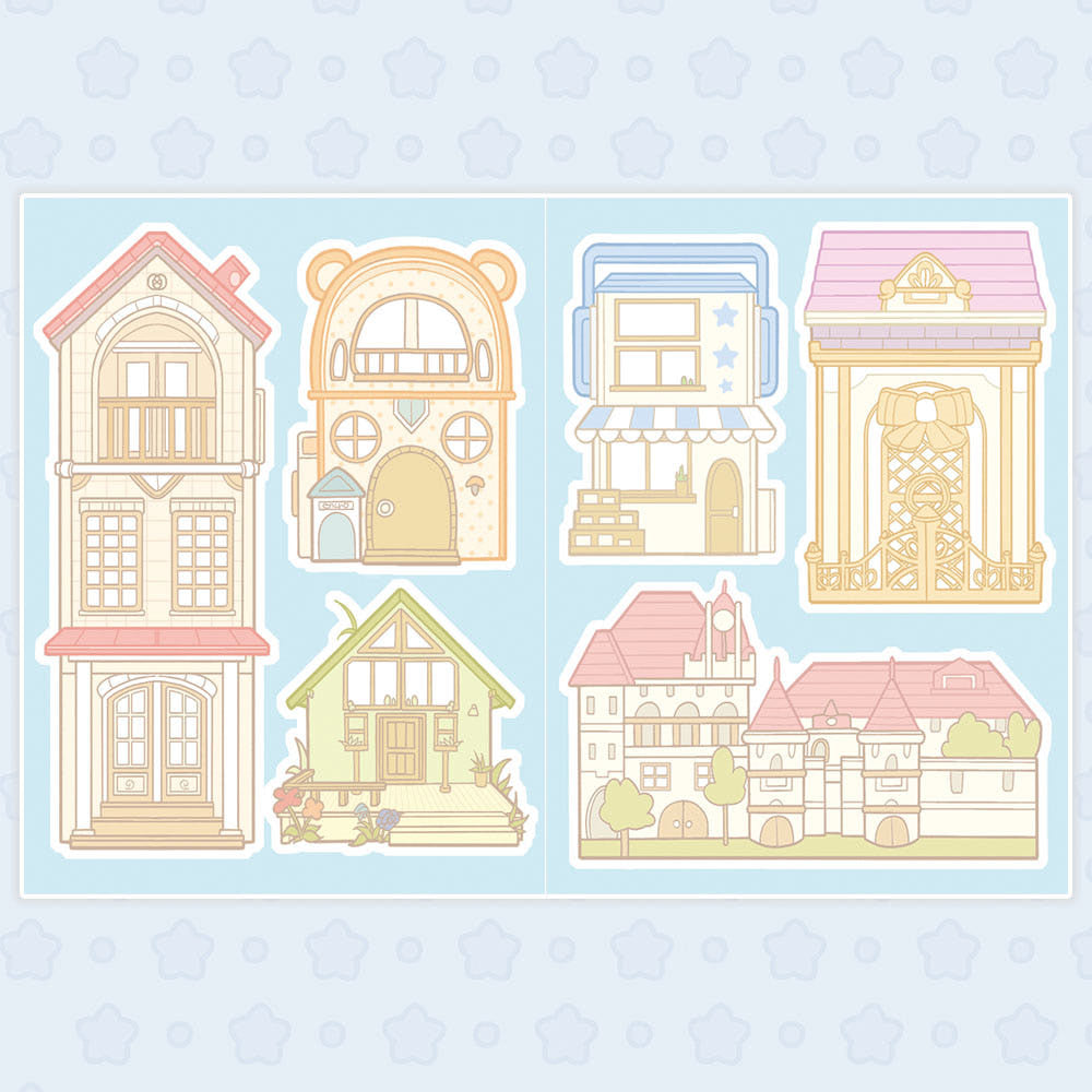 [Encho House] House Memo Sticker Set (2 Sheets)