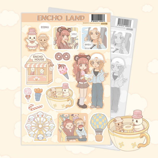 [Encho House] Encho Land Sticker Sheet