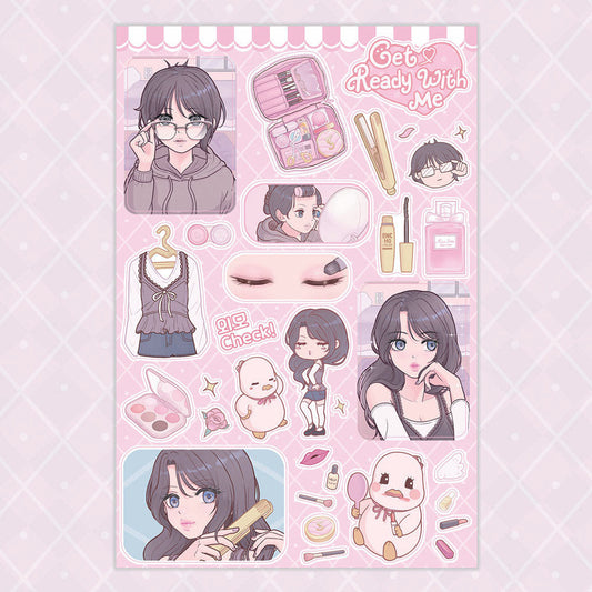 [Encho House] Get Ready With Me Sticker Sheet
