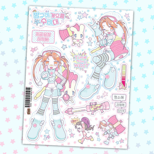 [Heez] Room Gaming Defense Squad Sticker Sheet