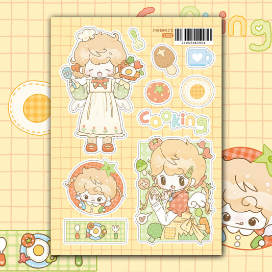 [Jeeyoom] Happy Cooking Sticker Sheet