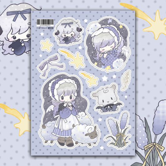 [Jeeyoom] Sheep Girl Sticker Sheet