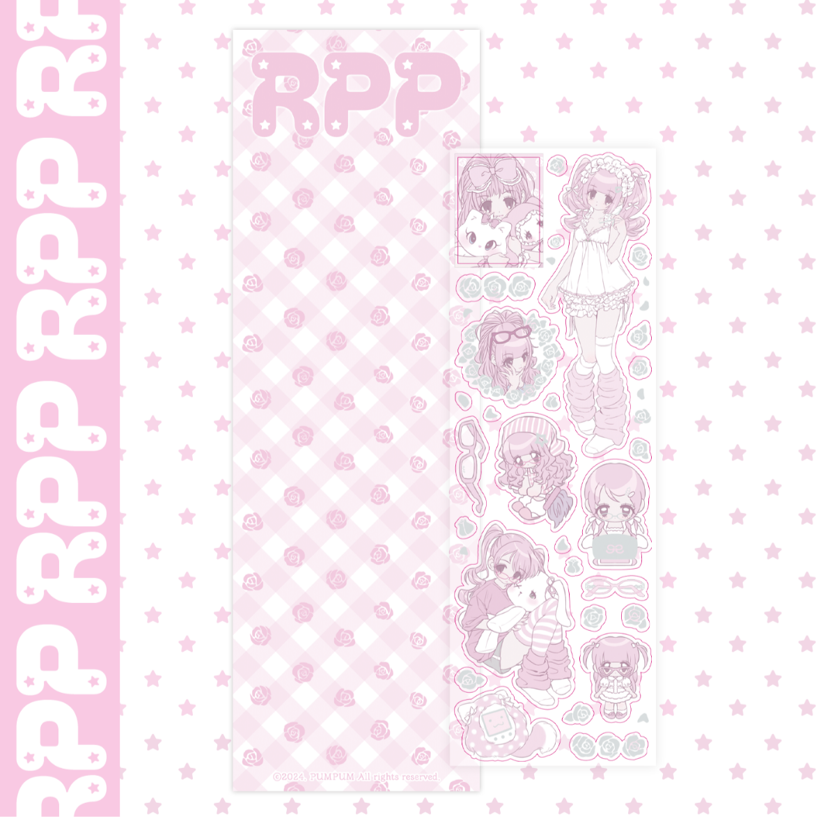 [Rumpumpum] Loner Girl Deco Sticker (Silver Foil) – It's Deco Day