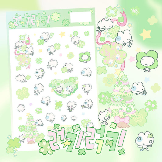 [Kittikaz.z] Lucky Lucky Deco Sticker Sheet