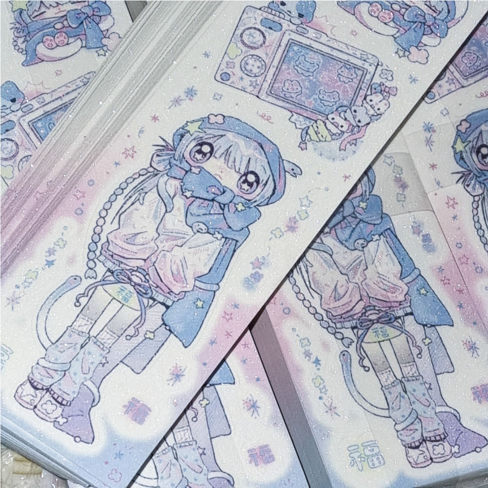 [Ako, Aikong] Peek a Boo Deco Sticker Sheet – It's Deco Day
