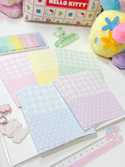 [Borah Studio] Pastel Star Memo Sticker Pack (10 Sheets)