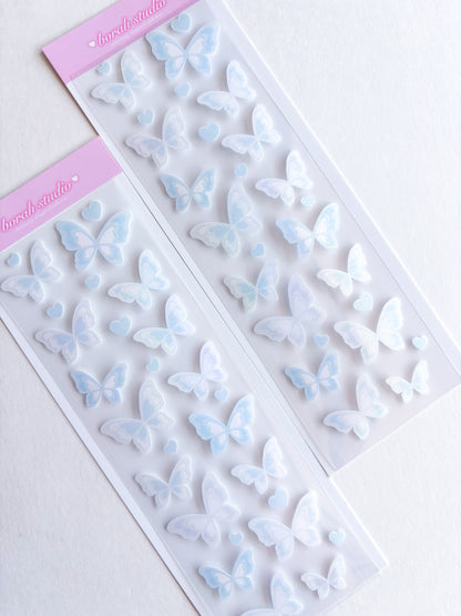 [Borah Studio] Blue Lover's Butterfly Deco Sticker