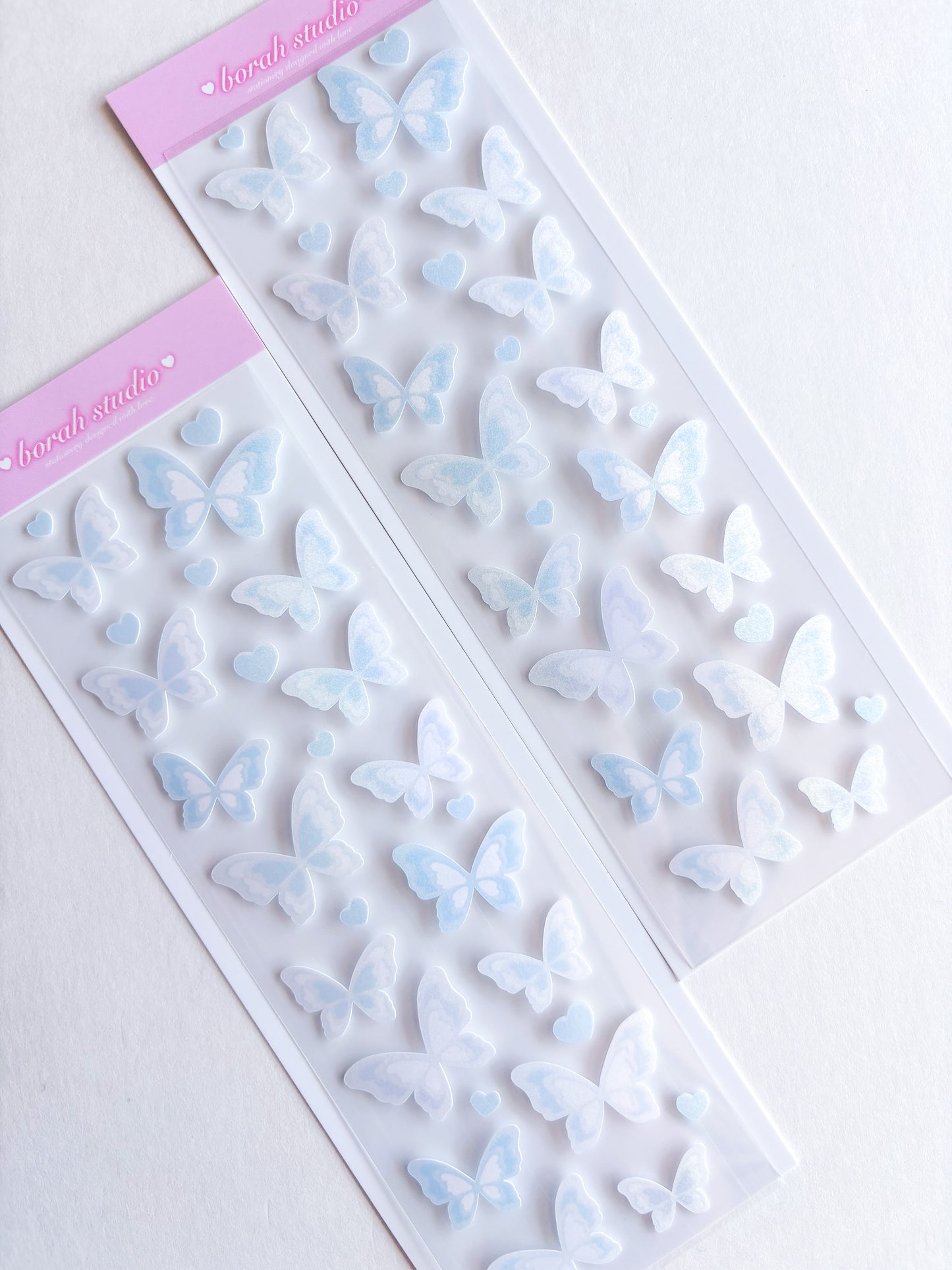 [Borah Studio] Blue Lover's Butterfly Deco Sticker