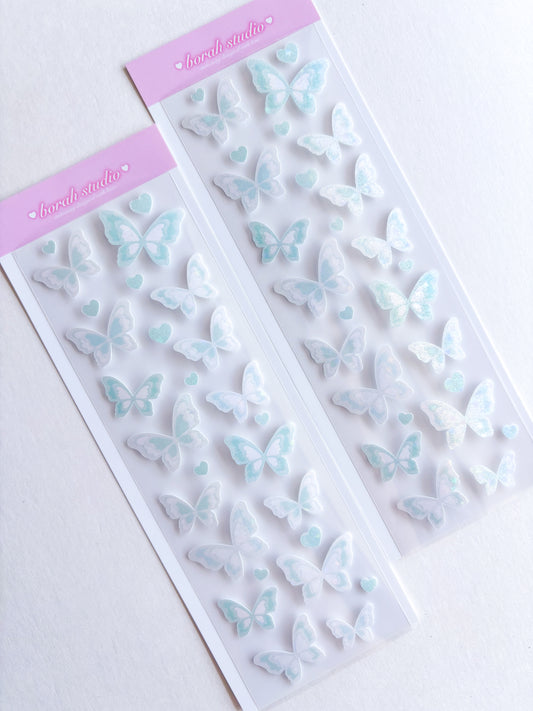 [Borah Studio] Green Lover's Butterfly Deco Sticker