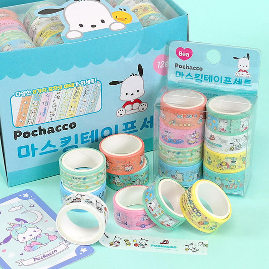 [Sanrio Korea] Pochacco Washi Tape Set (set of 8)