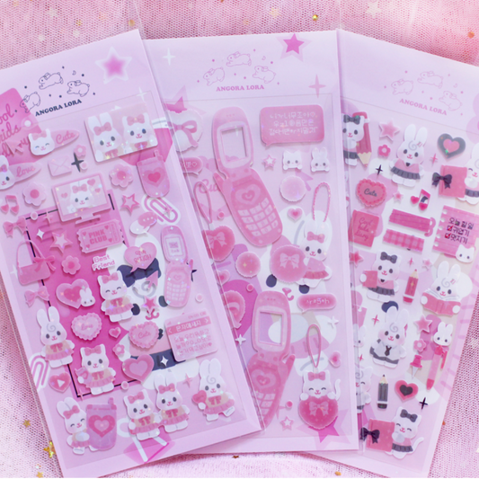 [Angora Lora] High Teen Lora & Lonyang Deco Sticker (3 Styles)