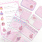 [Pearly Button] Pink Recipe Book Deco Sticker Sheet