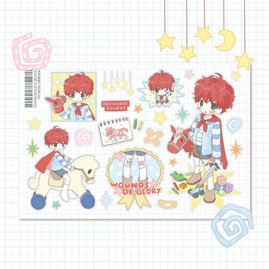 [Little Bird] Hero Who Defeats Evil Sticker Sheet