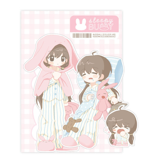 [Little Bird] Sleepy Bunny Sticker Set