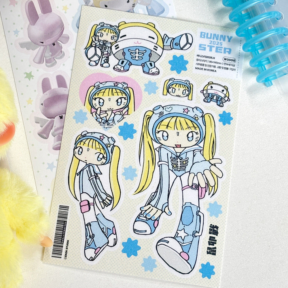 [Zkzk Studio] Bunnyster 2025 Sticker Sheet