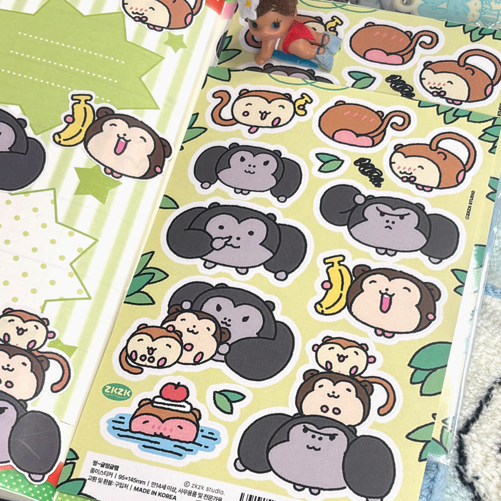 [Zkzk Studio] Jungle Sticker Sheet