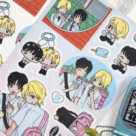 [Zkzk Studio] Summer Boy: Walking Home from School Sticker Sheet