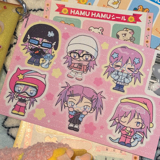 [Zkzk Studio] The Day I Wore Glasses Sticker Sheet