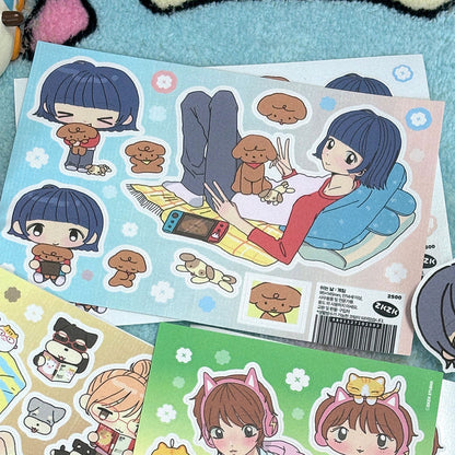 [Zkzk Studio] Day Off Sticker Sheet (3 Options)