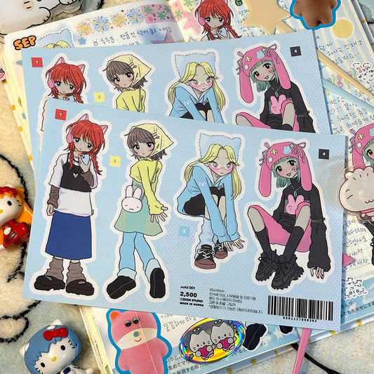 [Zkzk Studio] OOTD 1 Sticker Sheet