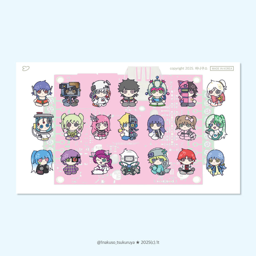 [1nakuso_tsukuruya] Jjirimongttang Sticker Collection Machine Sticker Sheet