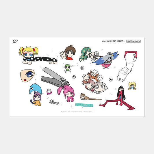 [1nakuso_tsukuruya] Scatterbrain Sticker Sheet