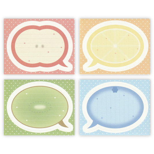 [A Scoop of P] Fruit Speech Bubble Memo Sticker Pack