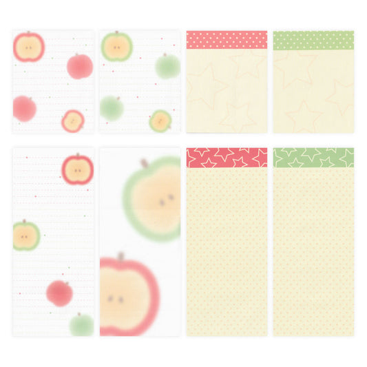 [A Scoop of P] Crunchy Apple Memo Sticker Pack (2 Options)