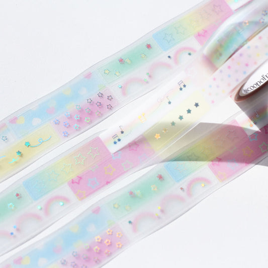 [A Scoop of P] Rainbow Piece Kiss Cut Tape