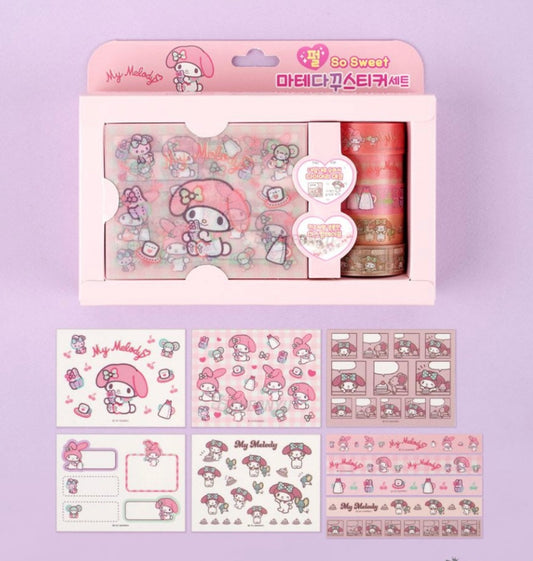 [Sanrio Korea] My Melody Washi Diary Deco Sticker Set