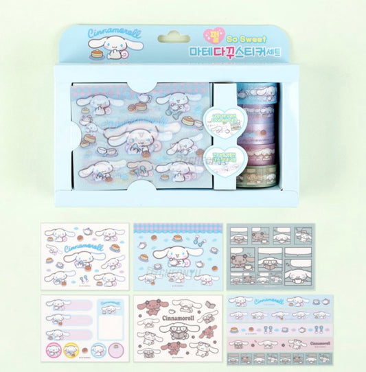 [Sanrio Korea] Cinnamoroll Washi Diary Deco Sticker Set