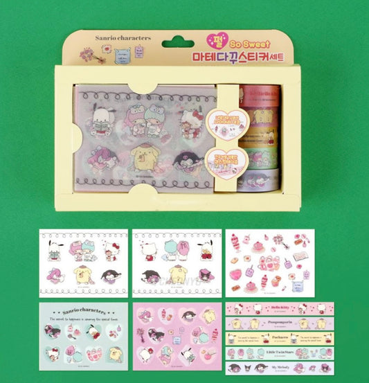 [Sanrio Korea] Sanrio Character Washi Diary Deco Sticker Set